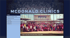 Desktop Screenshot of mcdonaldclinics.com